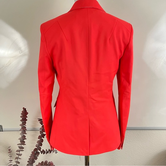 Rag & Bone Lexington Virgin Wool Tailtor-Fit Blazer Neon Orange US4 $550 - Picture 12 of 16
